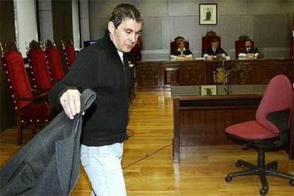 Arnaldo Otegi, el 10 de marzo de 2005, durante el juicio por injurias al Rey, celebrado en Bilbao.
