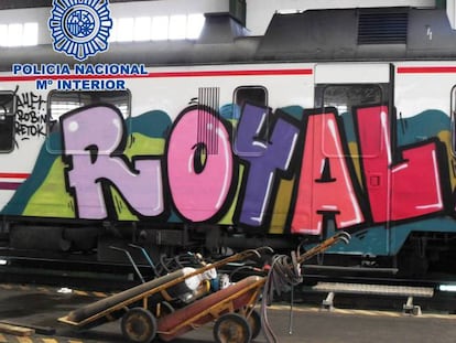 Nueve grafiteros detenidos por causar daños por valor de 420.000 euros
