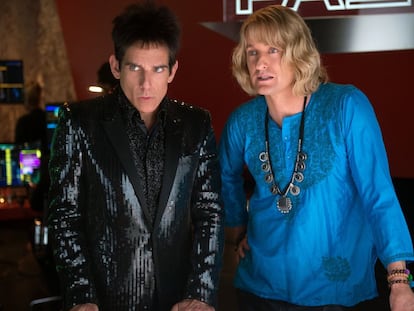 Ben Stiller y, a la derecha, Owen Wilson, en un fotograma de &#039;Zoolander 2&#039;.