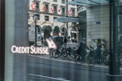 Una sucursal del banco Credit Suisse, en Ginebra.