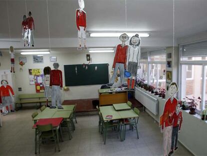 Aula del colegio privado Nuestra Señora de Loreto, en el que todos sus alumnos de 6º de Primaria han aprobado la prueba.