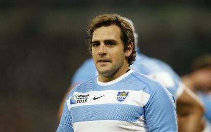 Nicolás Sánchez en el partido ante Sudáfrica.