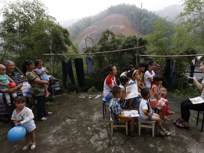 Menores abandonados por sus familias en Quzhou (China) en una imagen de junio de 2014.