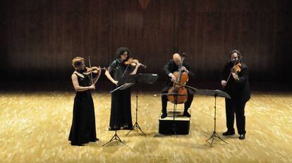 Cuarteto Artemis en concierto.
