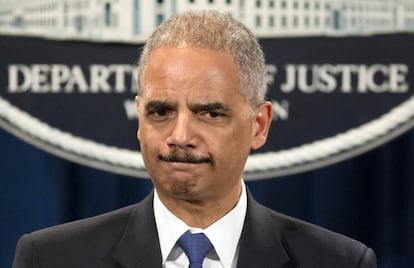 Eric Holder cuando era fiscal general de Estados Unidos