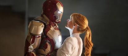 Escena de la pelicula Iron man 3.