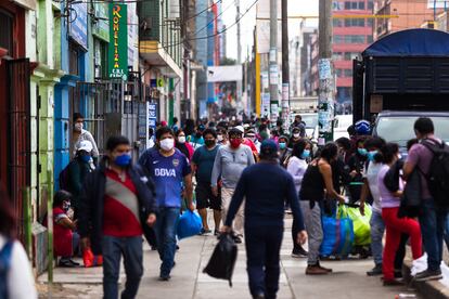 Una calle del centro de Lima