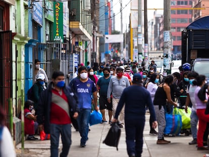 Una calle del centro de Lima