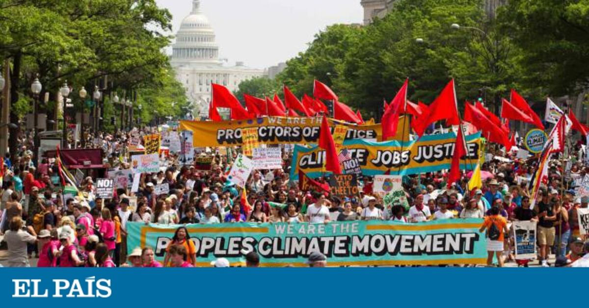 Miles de personas salen a la calle en Washington en defensa del clima ...