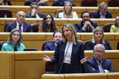 La portavoz popular en el Senado, Alicia García, en un pleno.