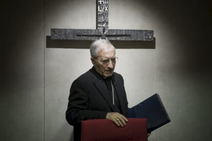 El presidente de la Conferencia Episcopal Española, Antonio María Rouco Varela, en una asamblea plenaria del año pasado.