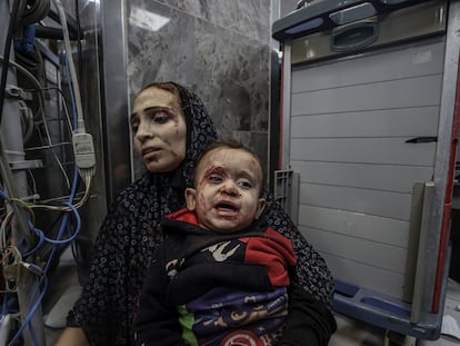 Una mujer y un niño heridos en el ataque al hospital Al Ahli.