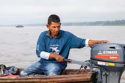 Don Segundo Peña, pescador sostenible del río Amazonas.