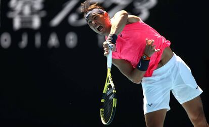 Rafael Nadal, en el Open de Australia.