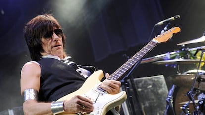 El guitarrista Jeff Beck durante un concierto en el Madison Square Garden (Nueva York) en una imagen de 2010.