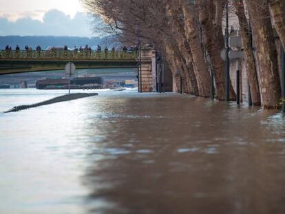 Inundaciones en París por la crecida del Sena