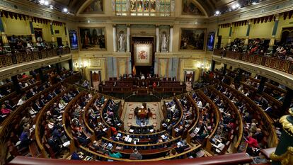 El hemiciclo del Congreso de los Diputados.