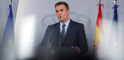 Pedro Sánchez, presidente del Gobierno en funciones