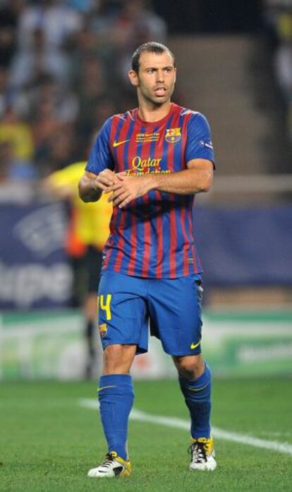 Mascherano, con el Barça este curso.