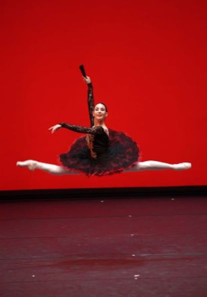 Tamara Rojo, durante su actuaci&oacute;n en &#039;Don Quijote&#039;, dirigida por Julio Bocca, en el Teatro Real de Madrid (2009).