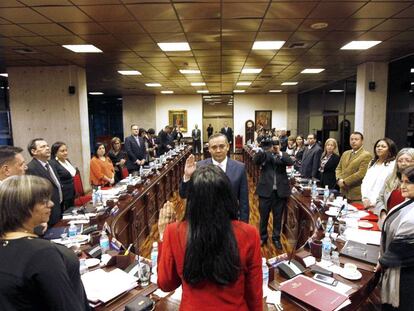 O novo presidente do Supremo venezuelano, Maikel José Moreno.