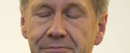 El expresidente alemán Christian Wulff esta mañana en los juzgados.
