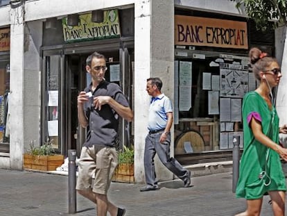 El Banc Expropiat, local ocupat al barri de Gràcia.