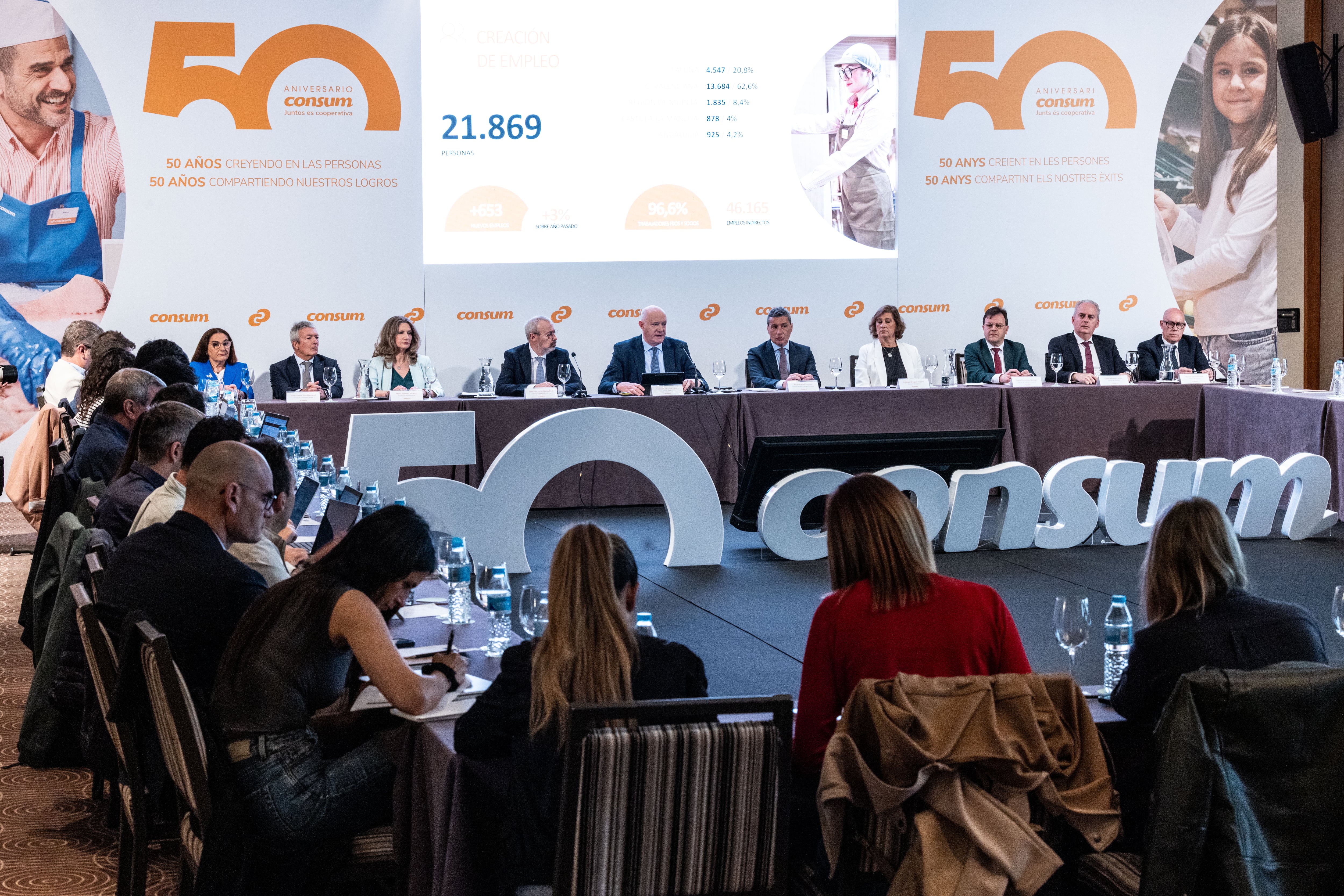Presentación de resultados de Consum, celebrada este miércoles en el hotel Westin de Valencia. 