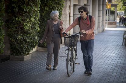 Marta Ferrusola amb el seu fill Oleguer.