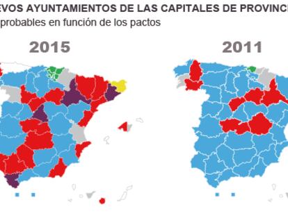 Las plataformas alternativas logran el poder en las principales capitales