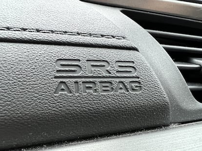 Imagen de un sistema de seguridad Airbag en un vehículo.