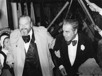 Fernando Rey y Orson Welles.