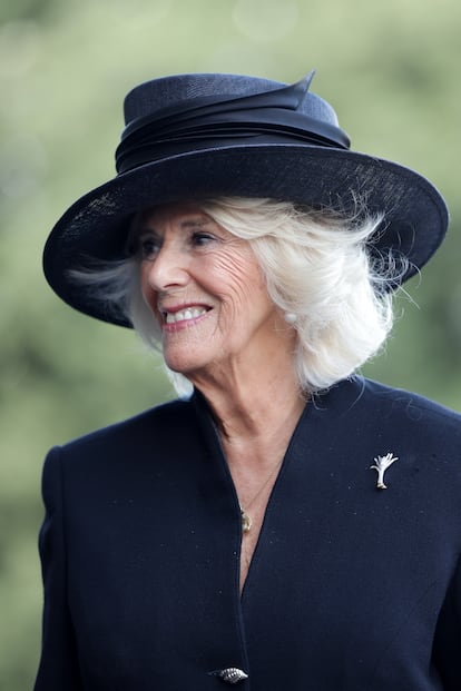 La primera visita a Gales de Camila tras la muerte de Isabel II, el 16 de septiembre de 2022.