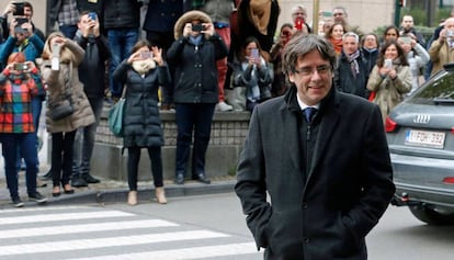 Carles Puigdemont, en Bruselas.