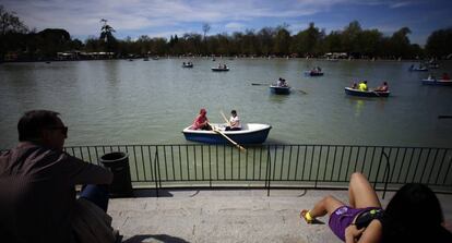 El Retiro park in Madrid. 