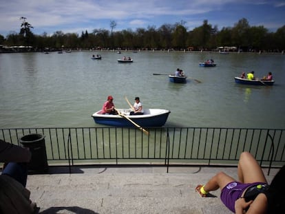 El Retiro park in Madrid. 