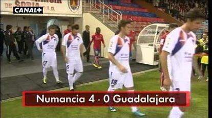 Numancia, 4 - Guadalajara, 0