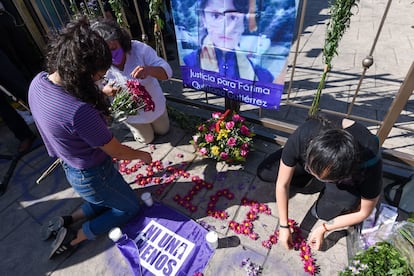 Lorena Gutiérrez y Jesús Quintana, padres de Fátima Quintana Gutiérrez, víctima de feminicidio