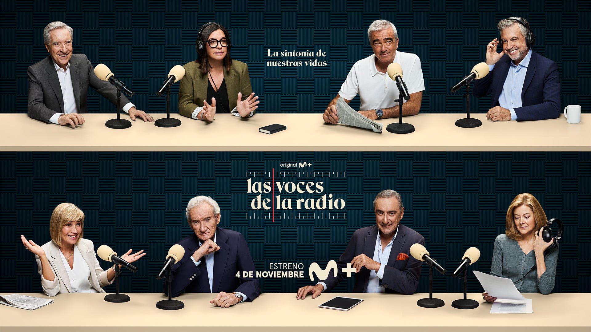 Imagen promocional de la serie documental 'Las voces de la radio'.