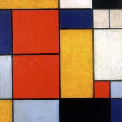 &#39;Composición II&#39; (1920), de Piet Mondrian.