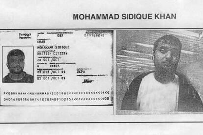 Copia del pasaporte de Mohamed Sidique Khan.