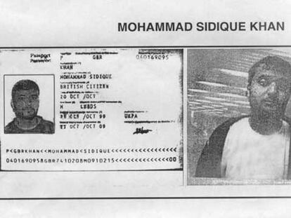 Copia del pasaporte de Mohamed Sidique Khan.