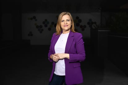Pilar Bernabé fotografiada en Valenciana, este viernes. 