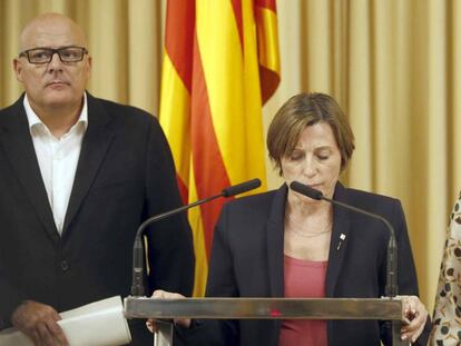 La presidenta de el Parlamento Catalán, Carme Forcadell.