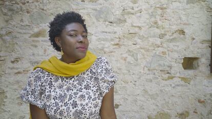 La cineasta camerunesa Cyrielle Raingou, en el Festival de Cine Africano FCAT, en 2024.