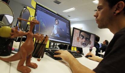 Una clase de animación digital en el centro universitario U-tad de Madrid.