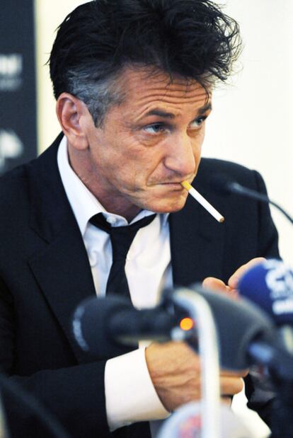 Sean Penn, ayer en Zúrich.