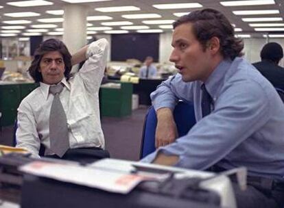 Los periodistas Carl Bernstein, izquierda, y Bob Woodward, que destaparon el 'caso Watergate' en 'The Washington Post'.