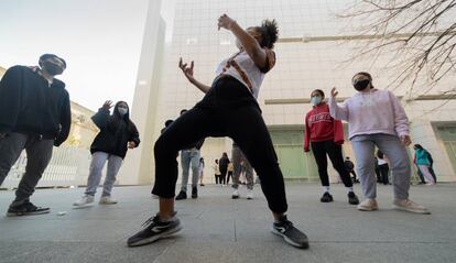 Un momento del taller Ku’dancin Afrobeatz.