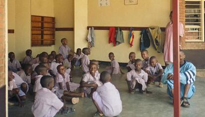Imagen de los niños ruandeses del proyecto Amakuru.